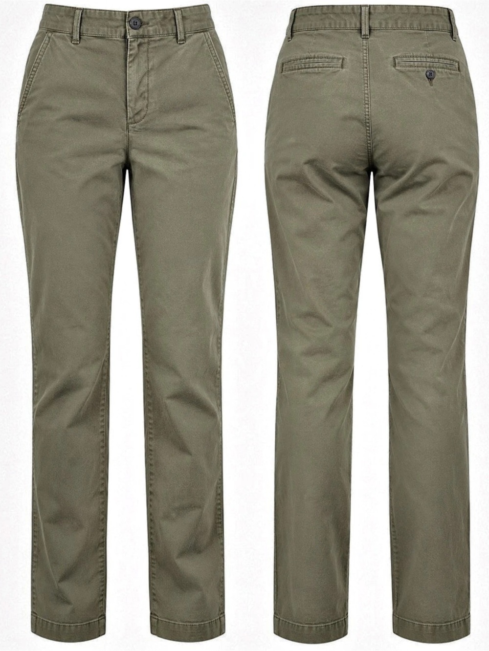 Banana Republic Factory High Rise Authentic Chino Pants Women’s 4 Waimea Olive